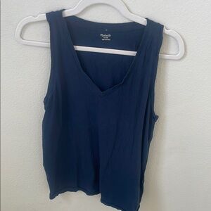 Madewell Women's Navy Blue Tank Top